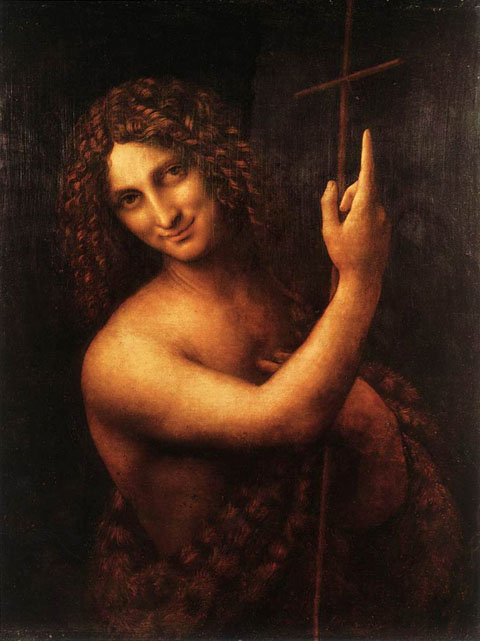Gian Giacomo Caprotti en Saint Jean Baptiste. Leonard de Vinci.