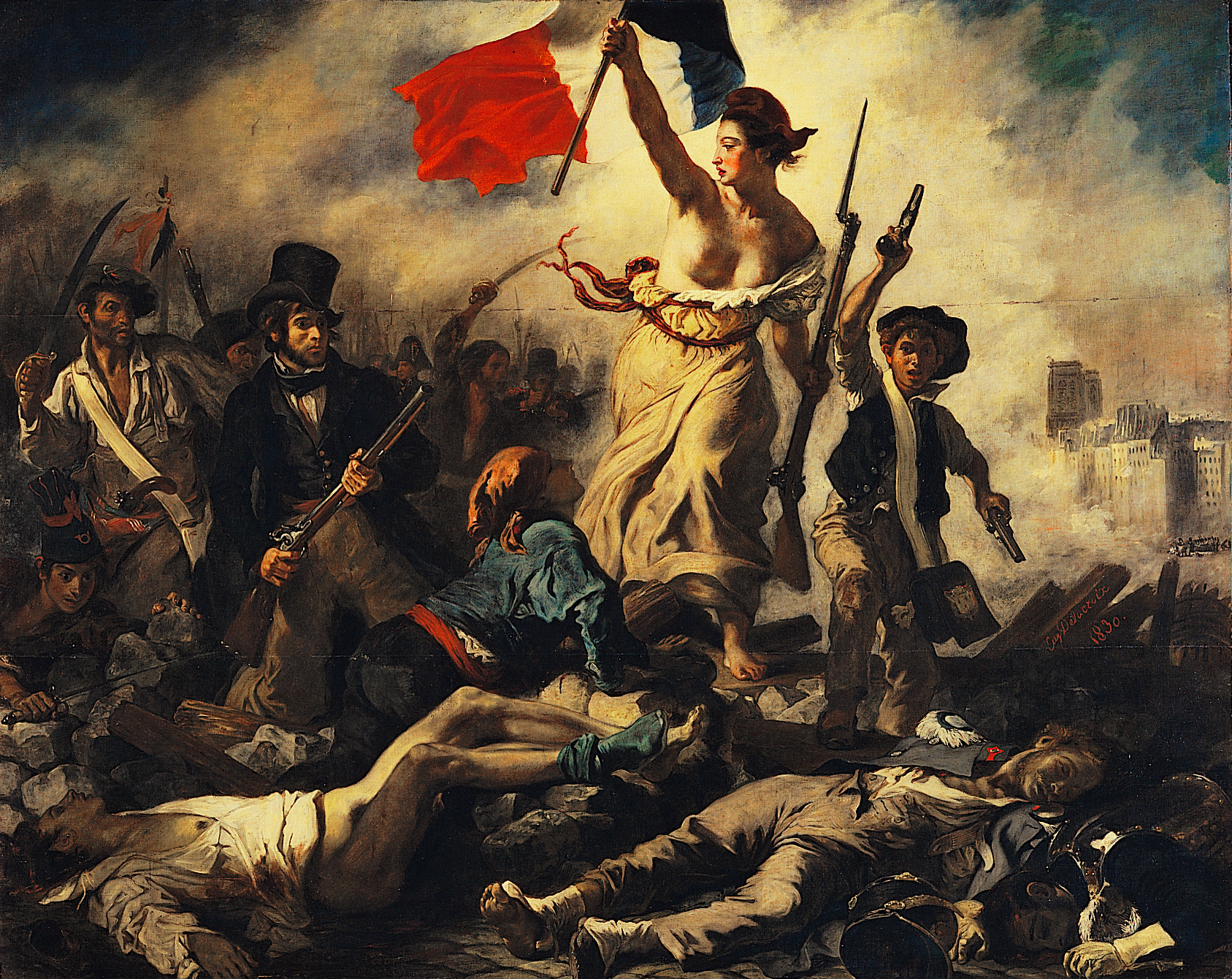 Delacroix tagué au Louvre Lens