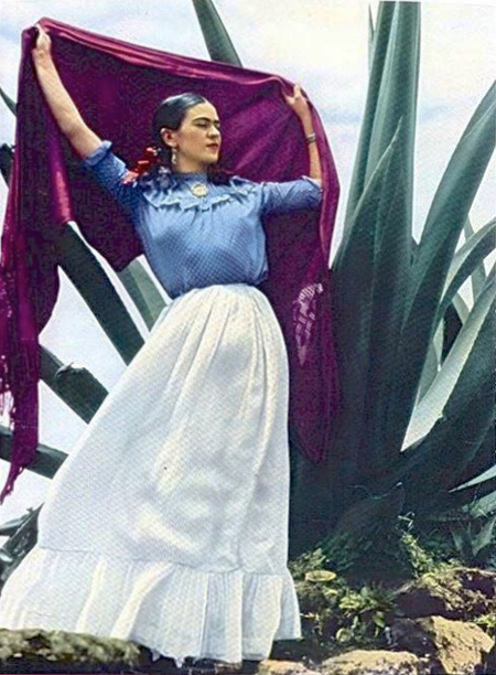 Frida Kahlo, agave et rebozo